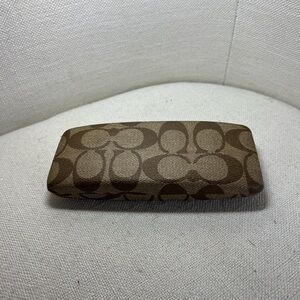 Coach Signature Jacquard Brown Sunglasses Case iconic Y2K vibe